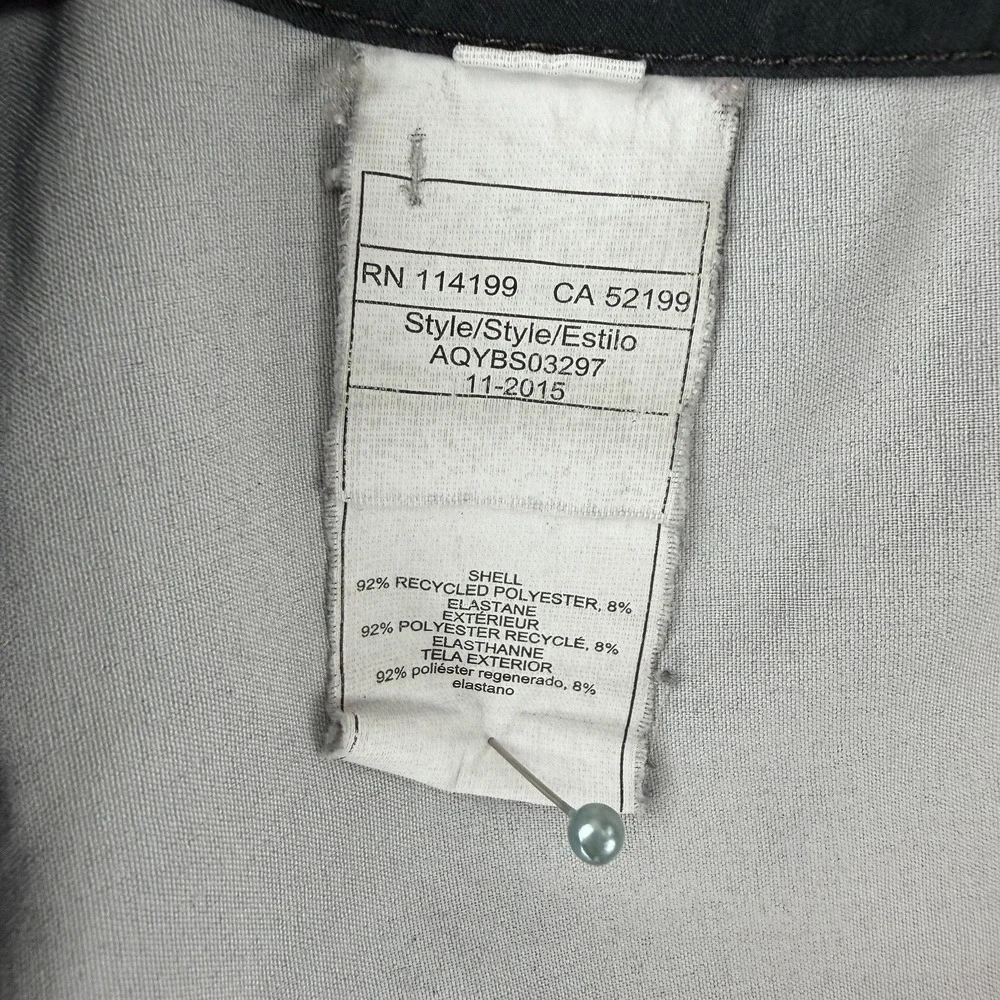 Quiksilver Board Shorts Mens‎ 33 Gray Pinstripe Surf Swim Trunks Graphic Y2K